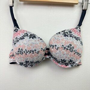 La Vie En Rose Floral Push Up Bra 36B